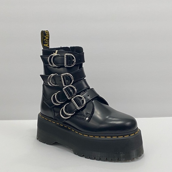 NEW DR MARTENS JADON MAX LEATHER PLATFORM BOOT - Picture 3 of 11